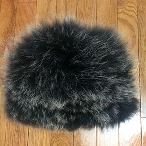 NWT SAKS FIFTH AVE FOX FUR HAT